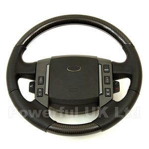 Land Rover Discovery 3 Carbon Fibre Black Steering Wheel Preview